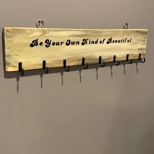 Custom Made jewelry / bow holder 8 hooks